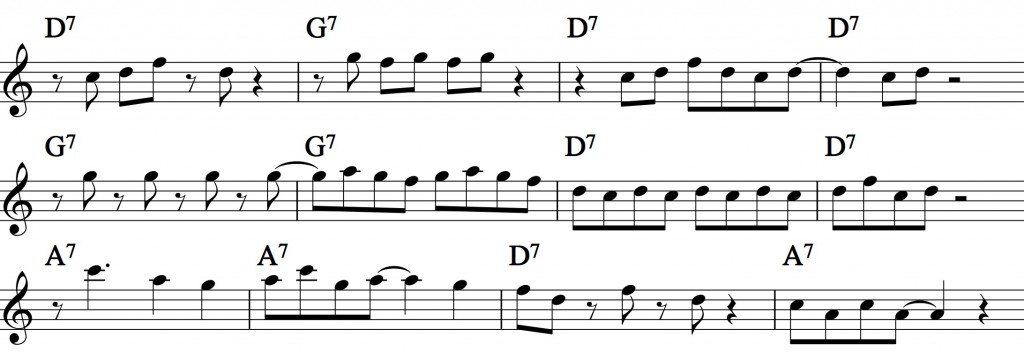 Blues - with a pentatonic scale_0016 example 3