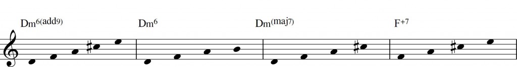 Diatonic approach 6 - minor II-V-I - diatonic 7th chords - Dm6 arpeggios