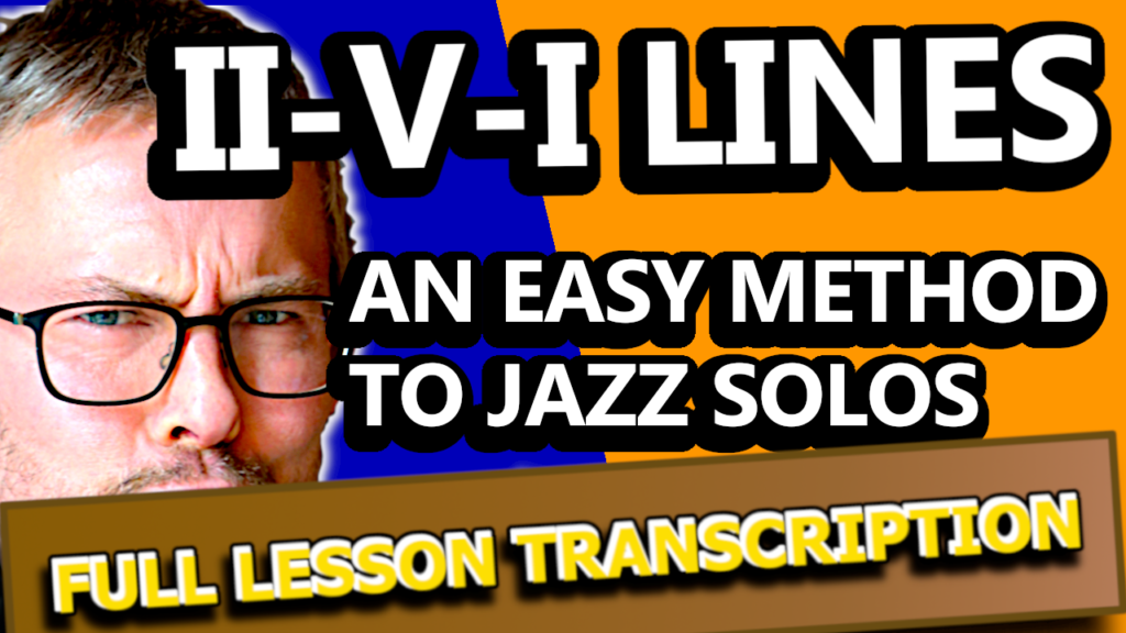 II-V-I LINES AN EASY METHOD TO JAZZ SOLOS