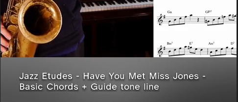 Have You Met Miss Jones Basic chords and Guide Tone Lines